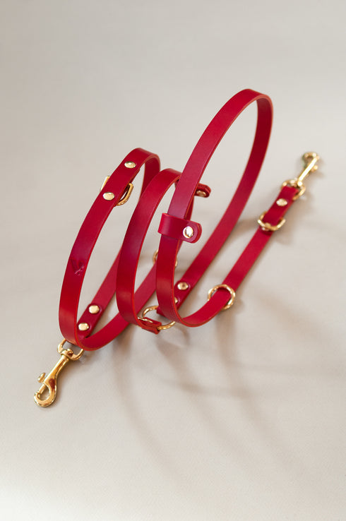 LONG LEATHER MULTI LEAD